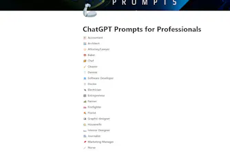 ChatGPT Prompts for Every Profession gallery image