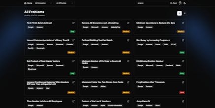FaangPrepTracker - Company Wise Problems gallery image