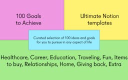100 Goals to Achieve media 1