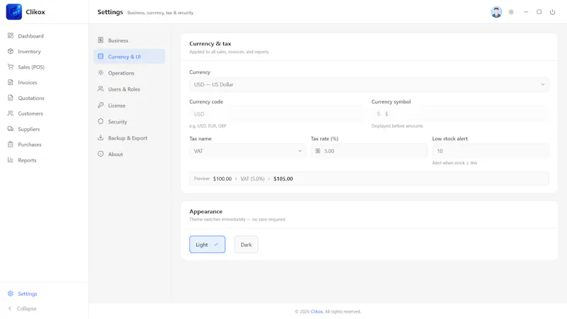 Clikox — Offline POS & Inventory screenshot 5