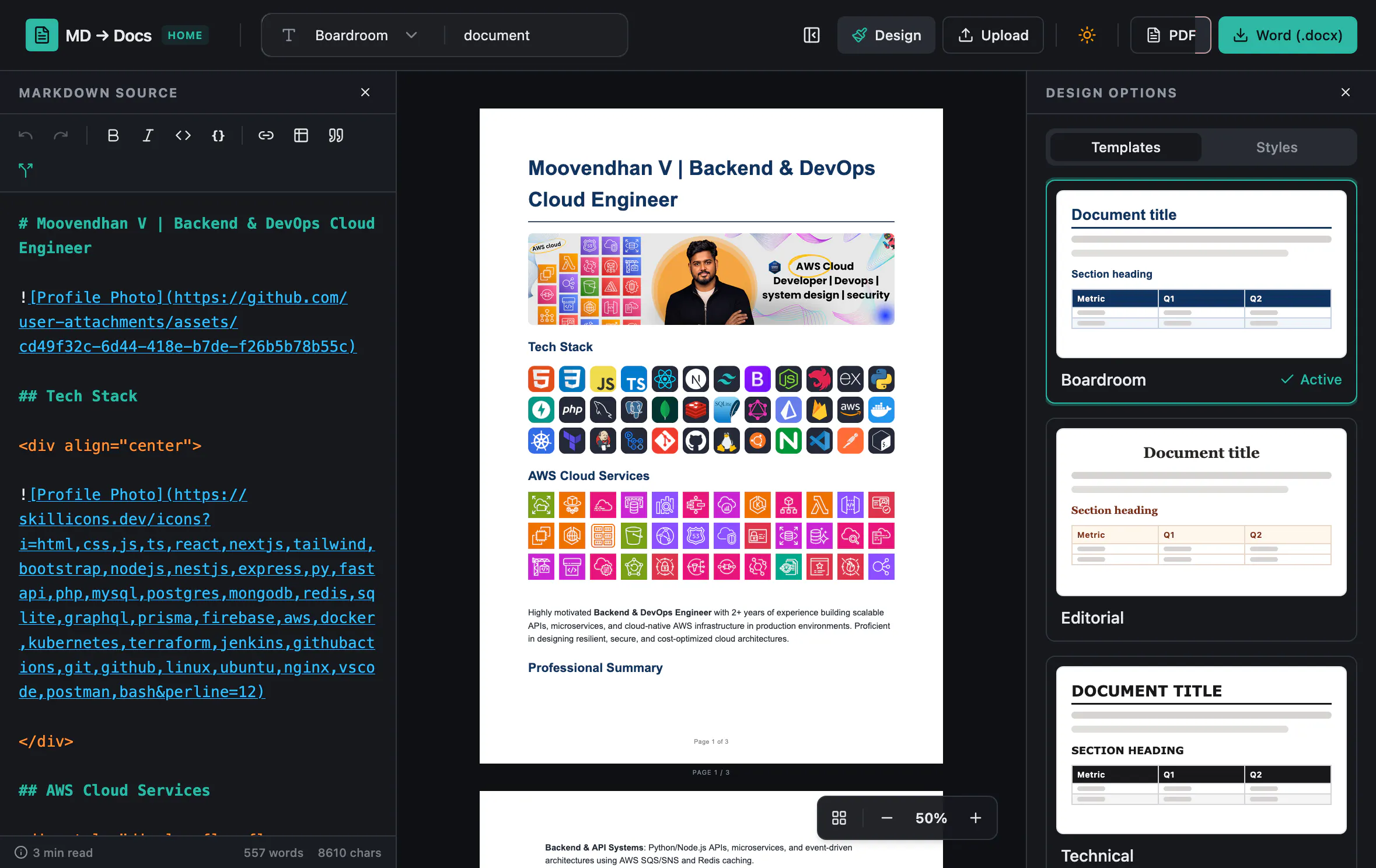 MD 2 Docs gallery image