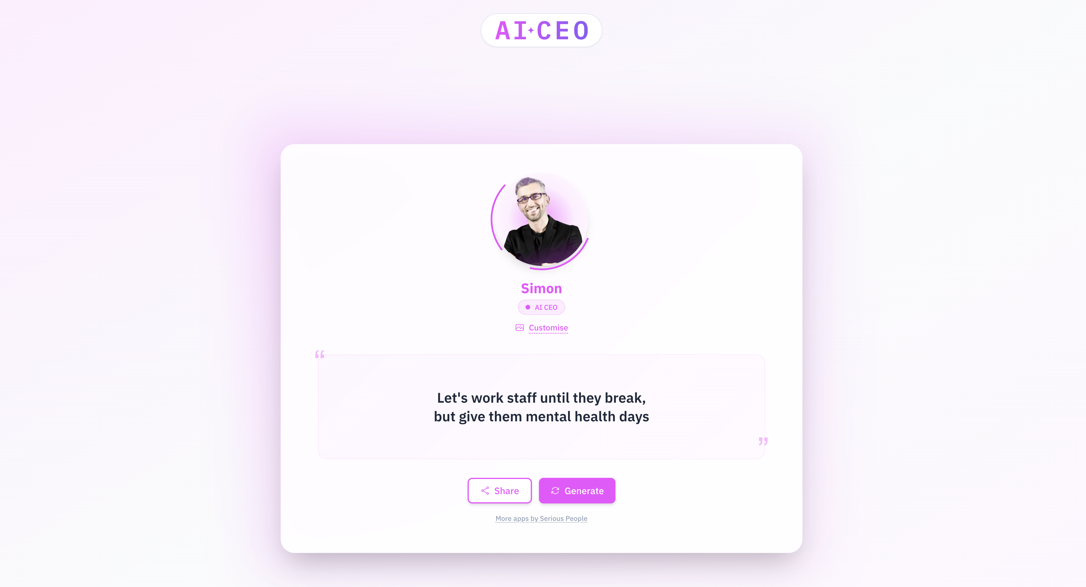 AI CEO gallery image