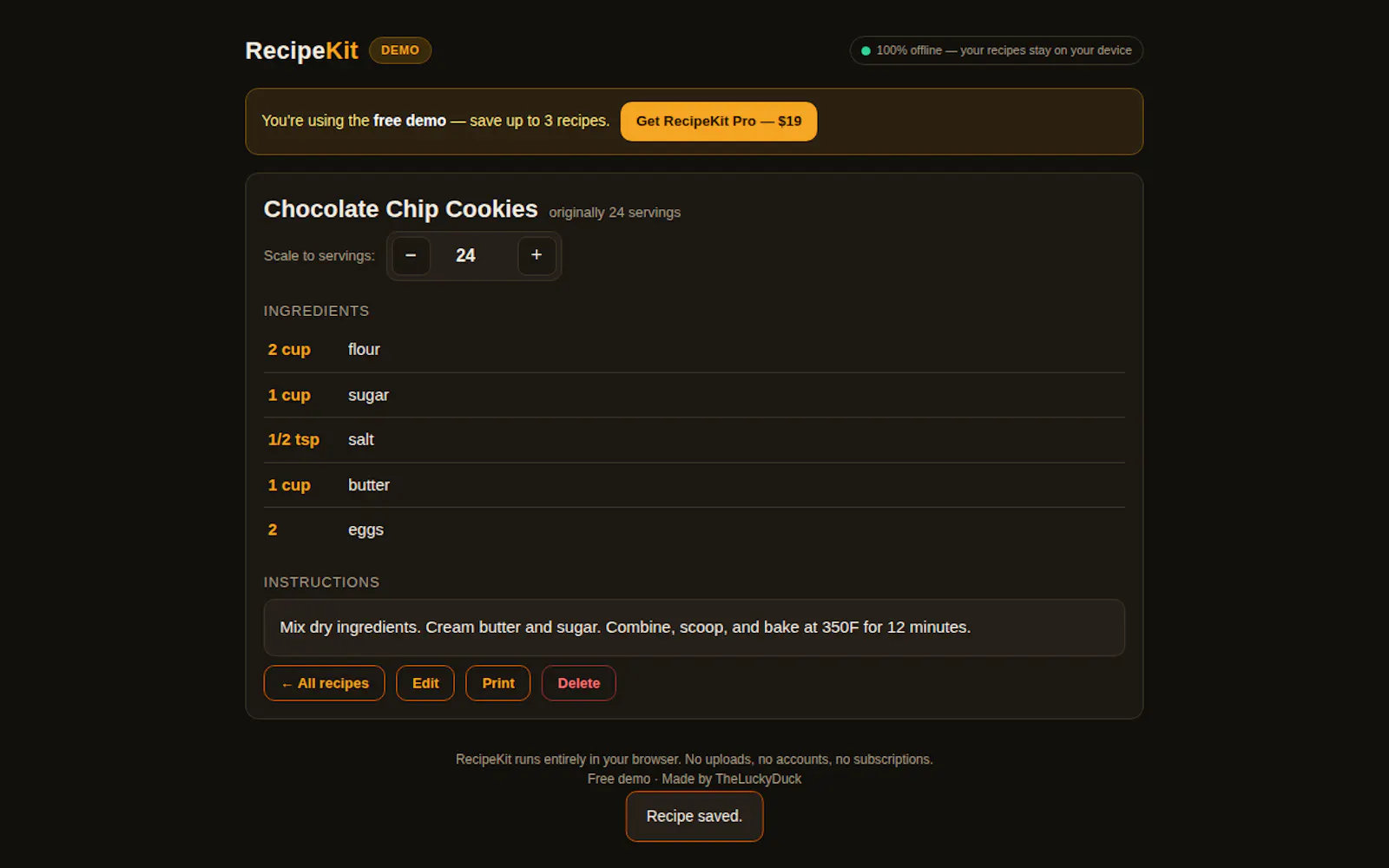 RecipeKit screenshot 3