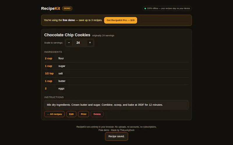 RecipeKit screenshot 3