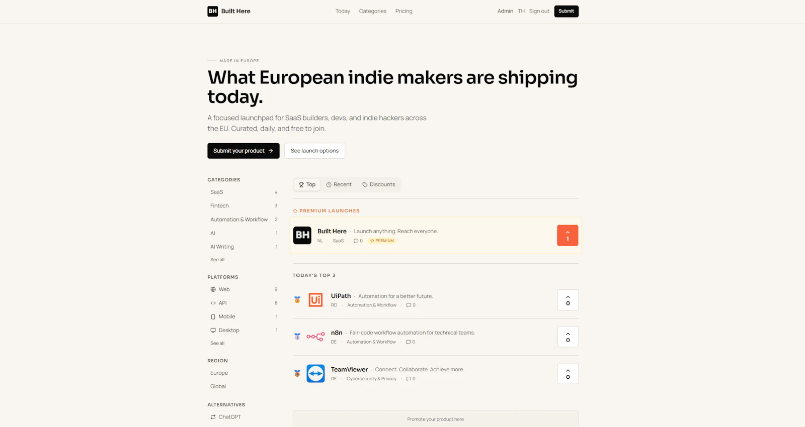 Built Here screenshot 1