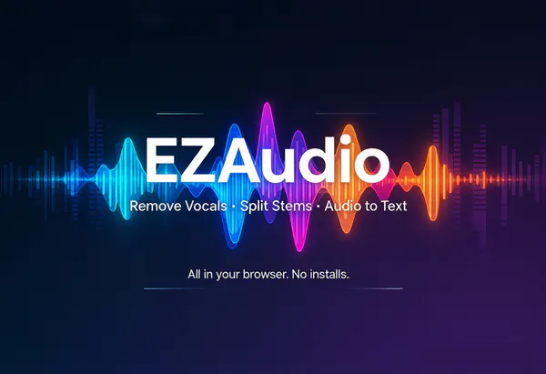 EZAudio is an online AI audio platform gallery image