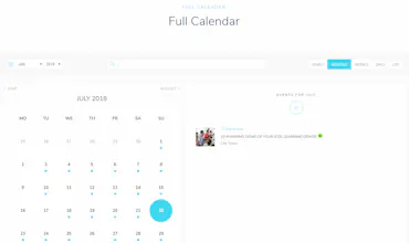 Modern Events Calendar gallery image