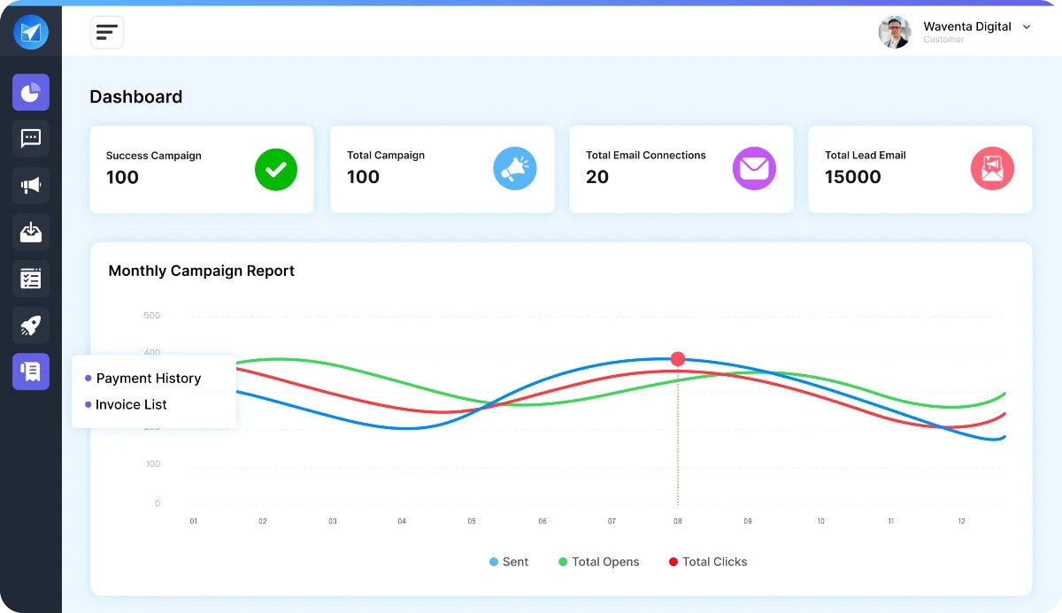 Reachingly - Screenshot 2 showing product features and functionality