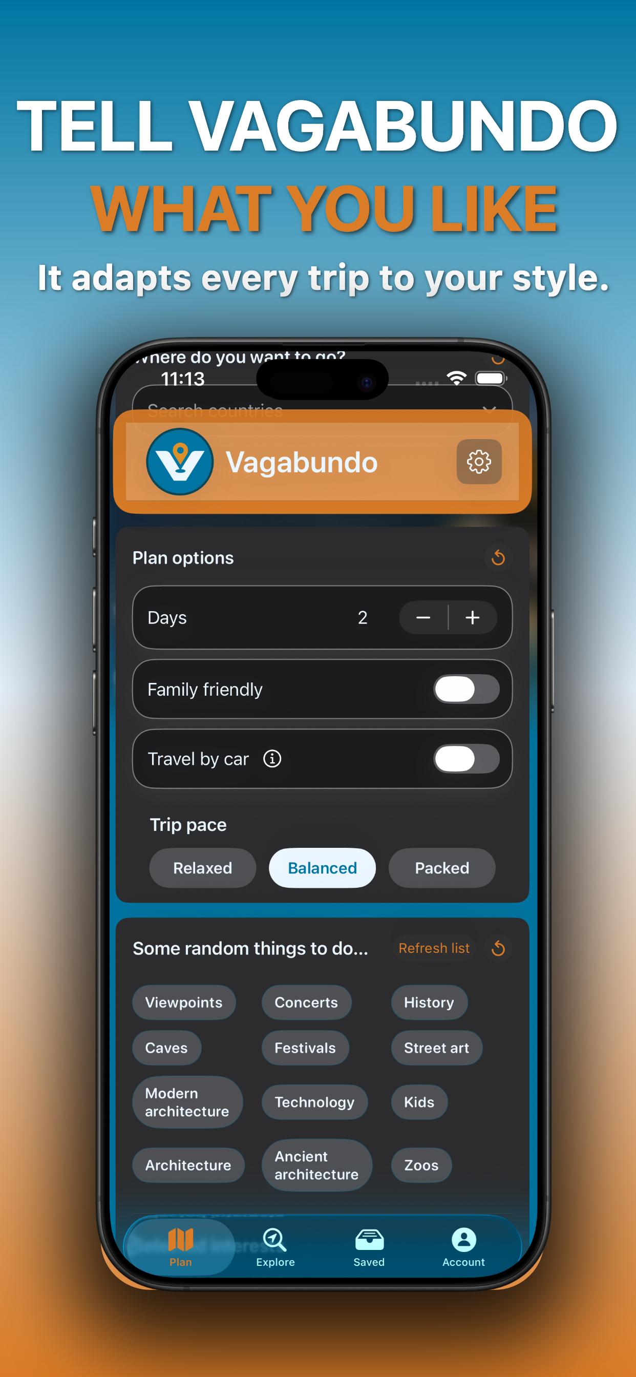 Vagabundo - Screenshot 3 showing product features and functionality