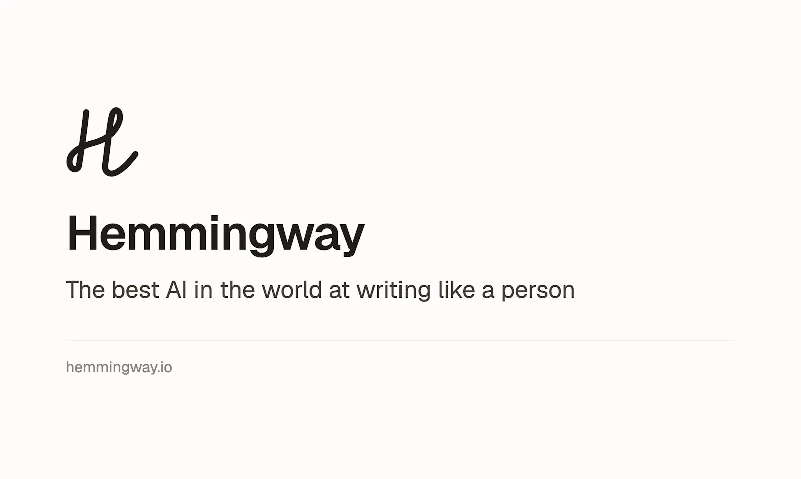 Hemmingway AI screenshot 2