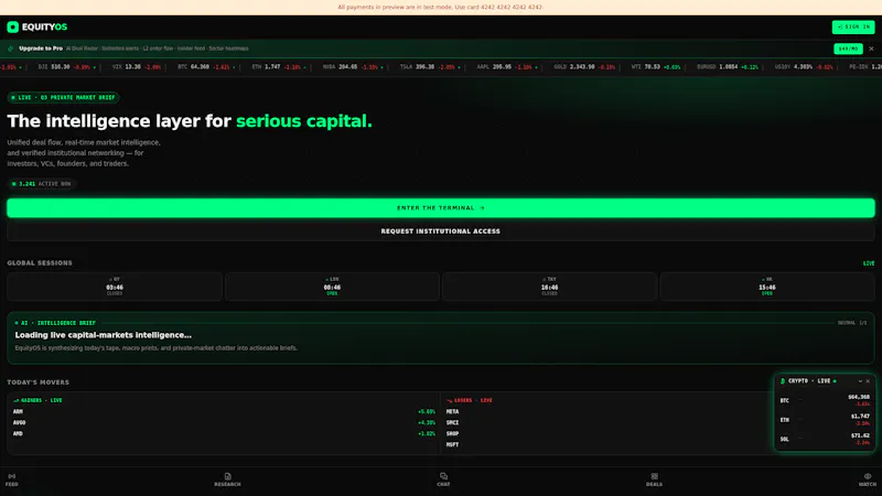 EquityOS screenshot 1