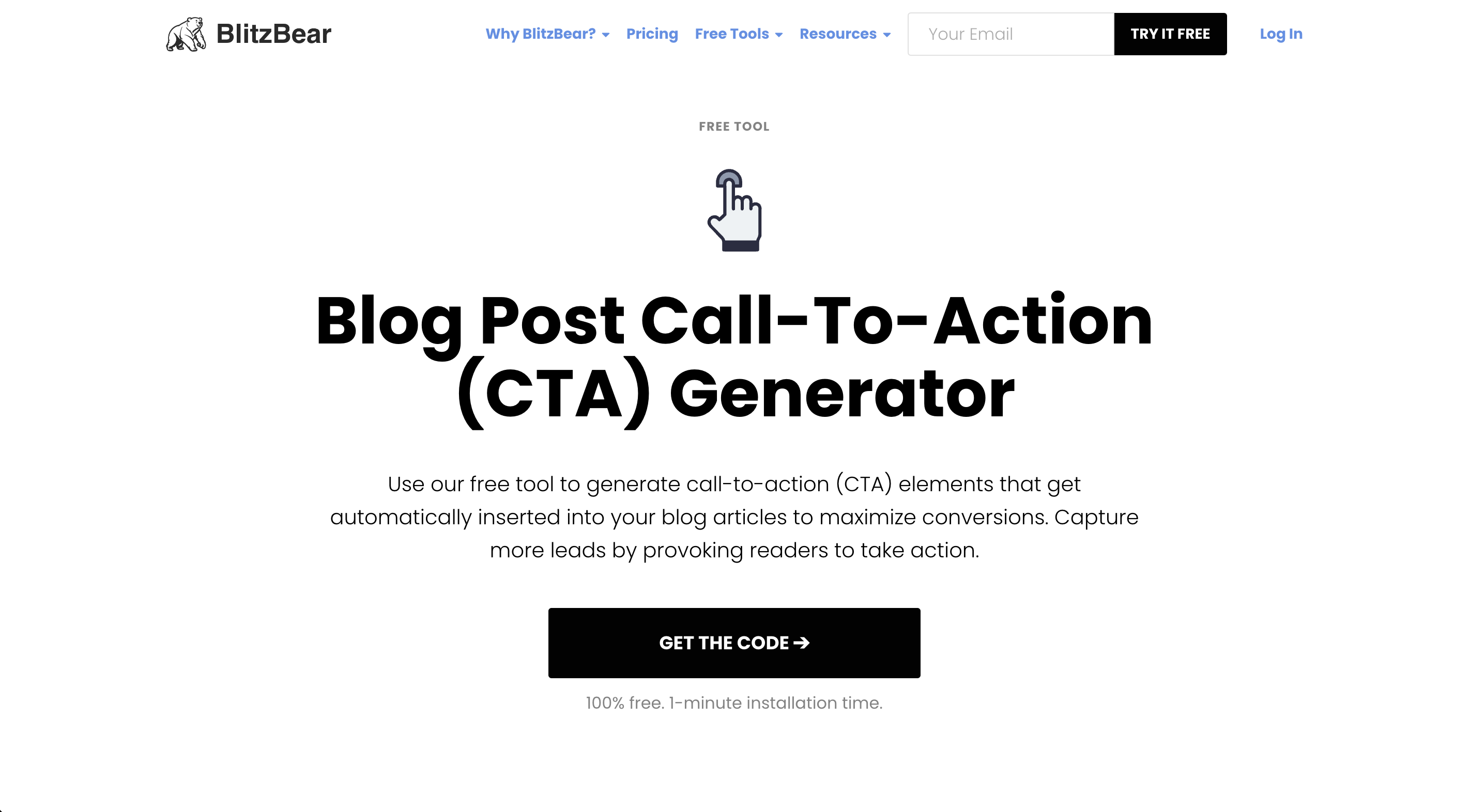 Post di blog gratuito Generatore CTA - Catturare più lead provocando i lettori ad agire media 3