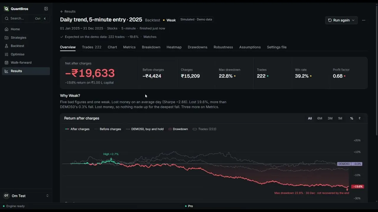 QuantBros Backtest gallery image