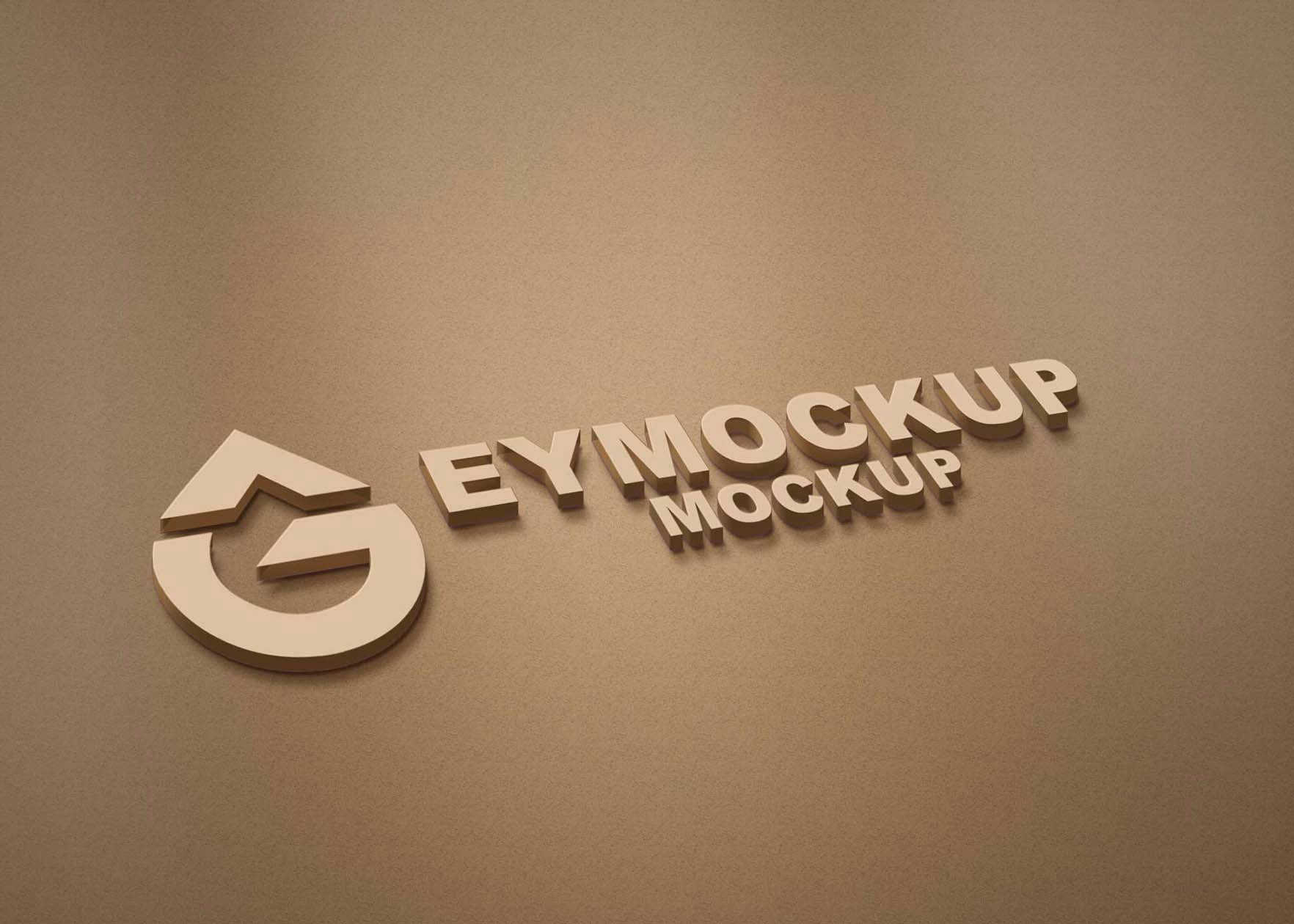 Free 3D Logo Mockup Collection gallery image