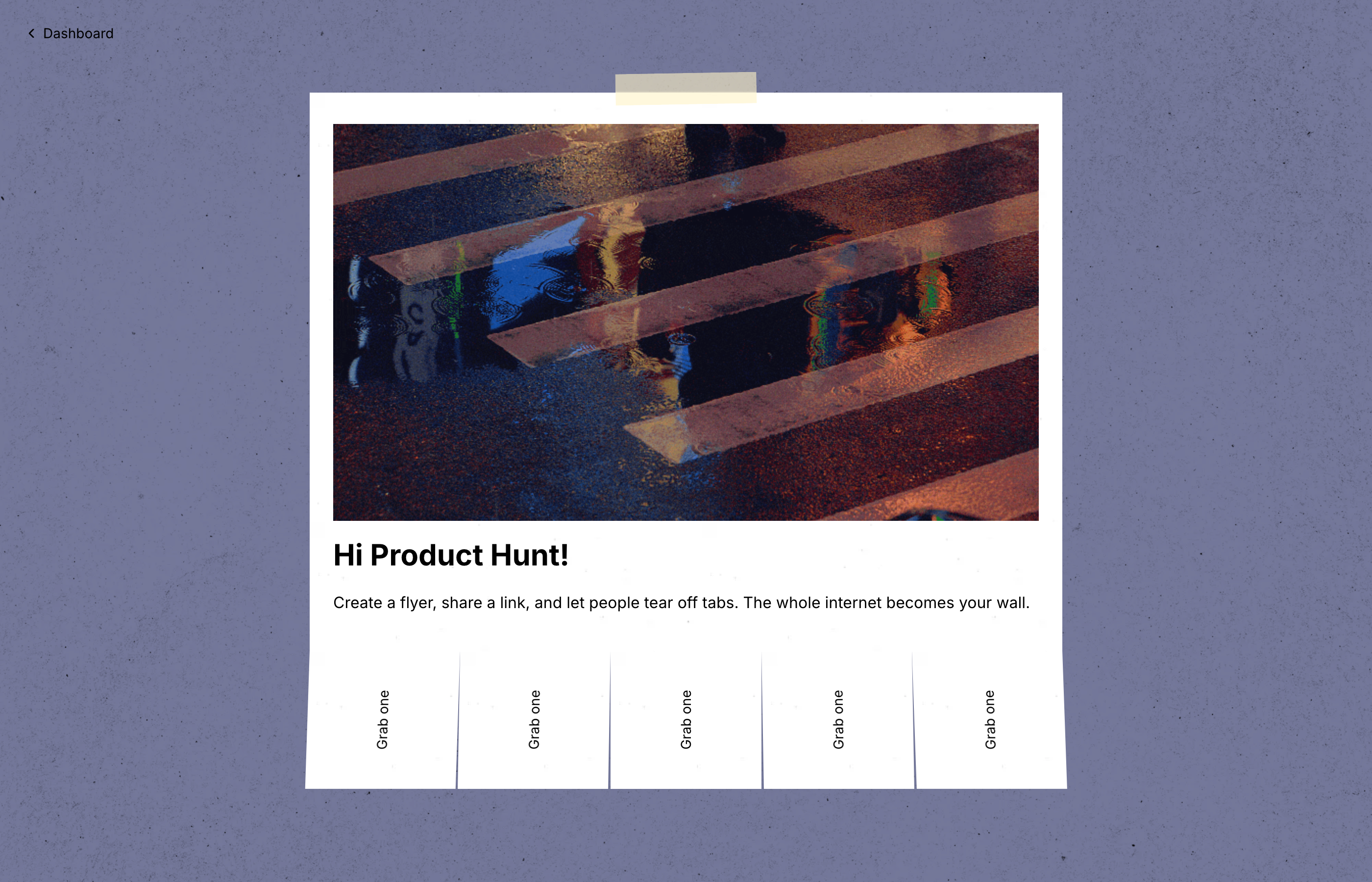 Tearoff - Screenshot 5 showing product features and functionality