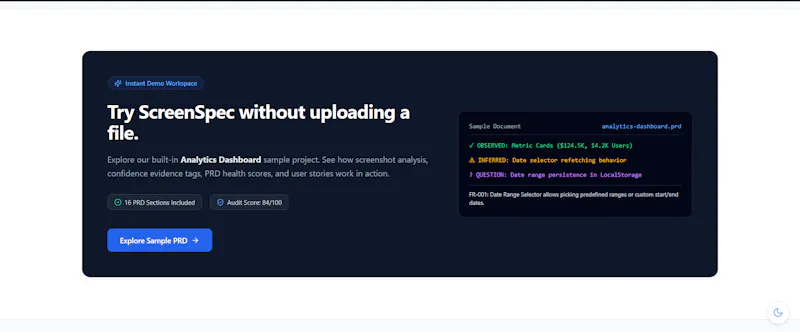 Screen Spec screenshot 4