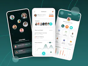 HRMS Mobile App Design gallery image