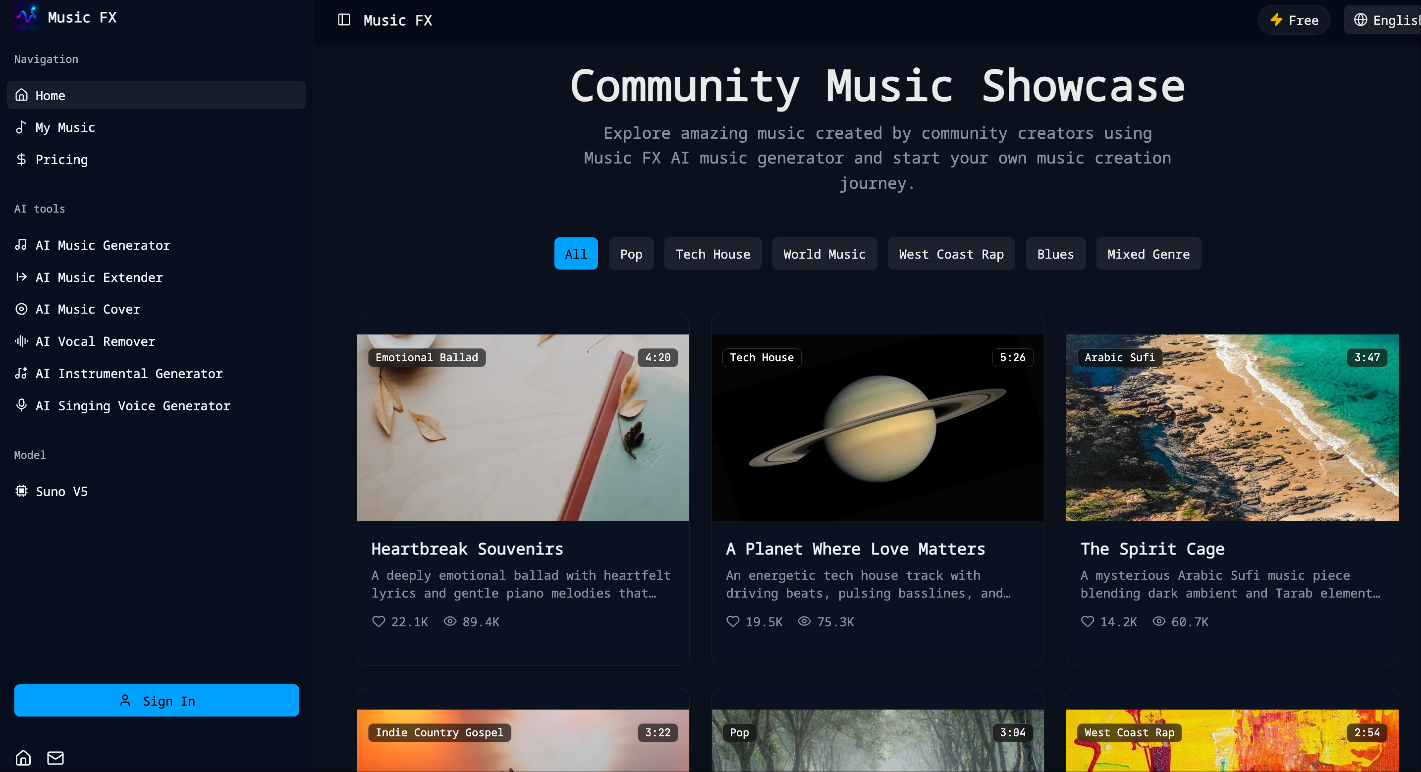 Music FX - Screenshot 2 showing product features and functionality