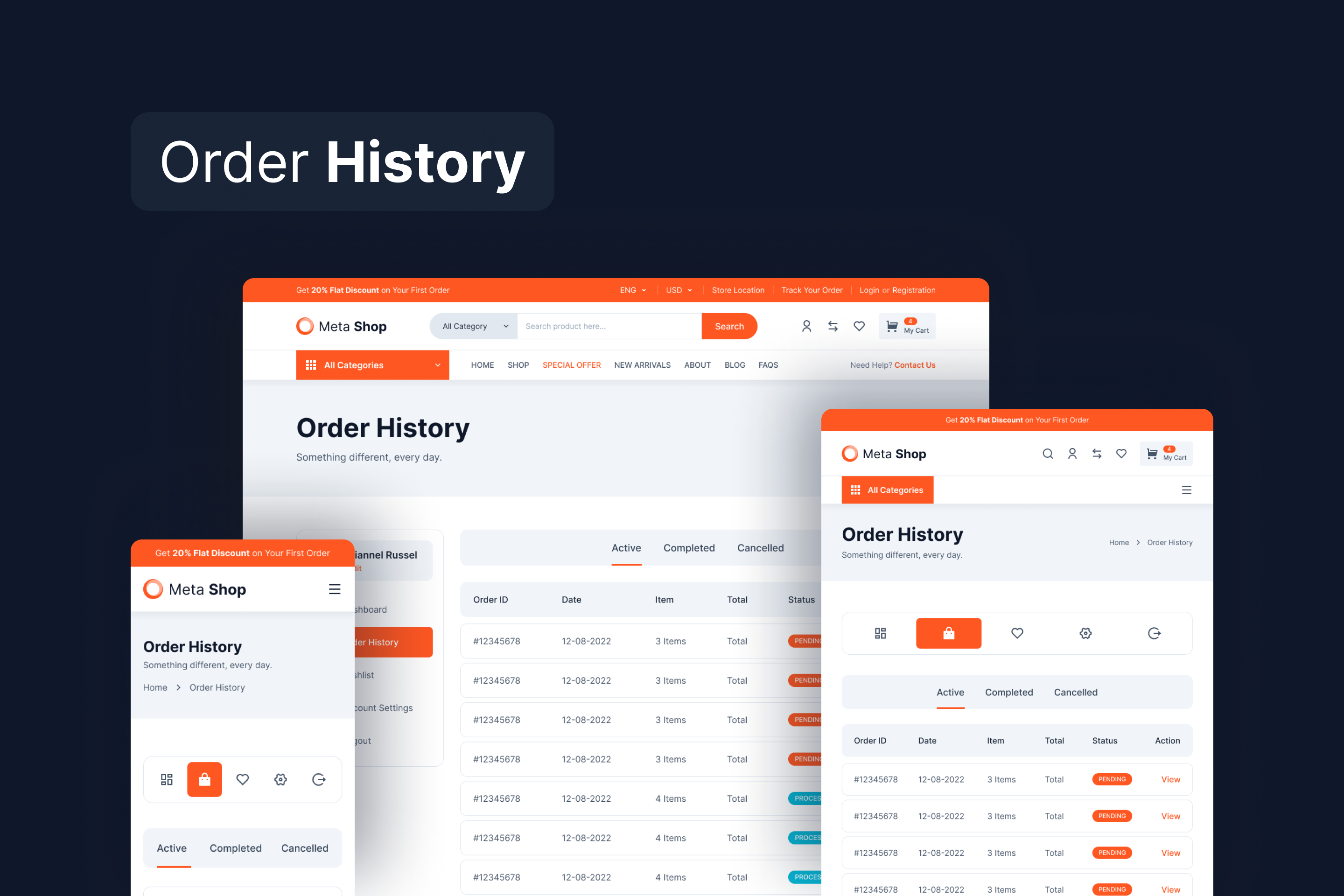 Metashop - Безголовая тема Woocommerce медиа 3