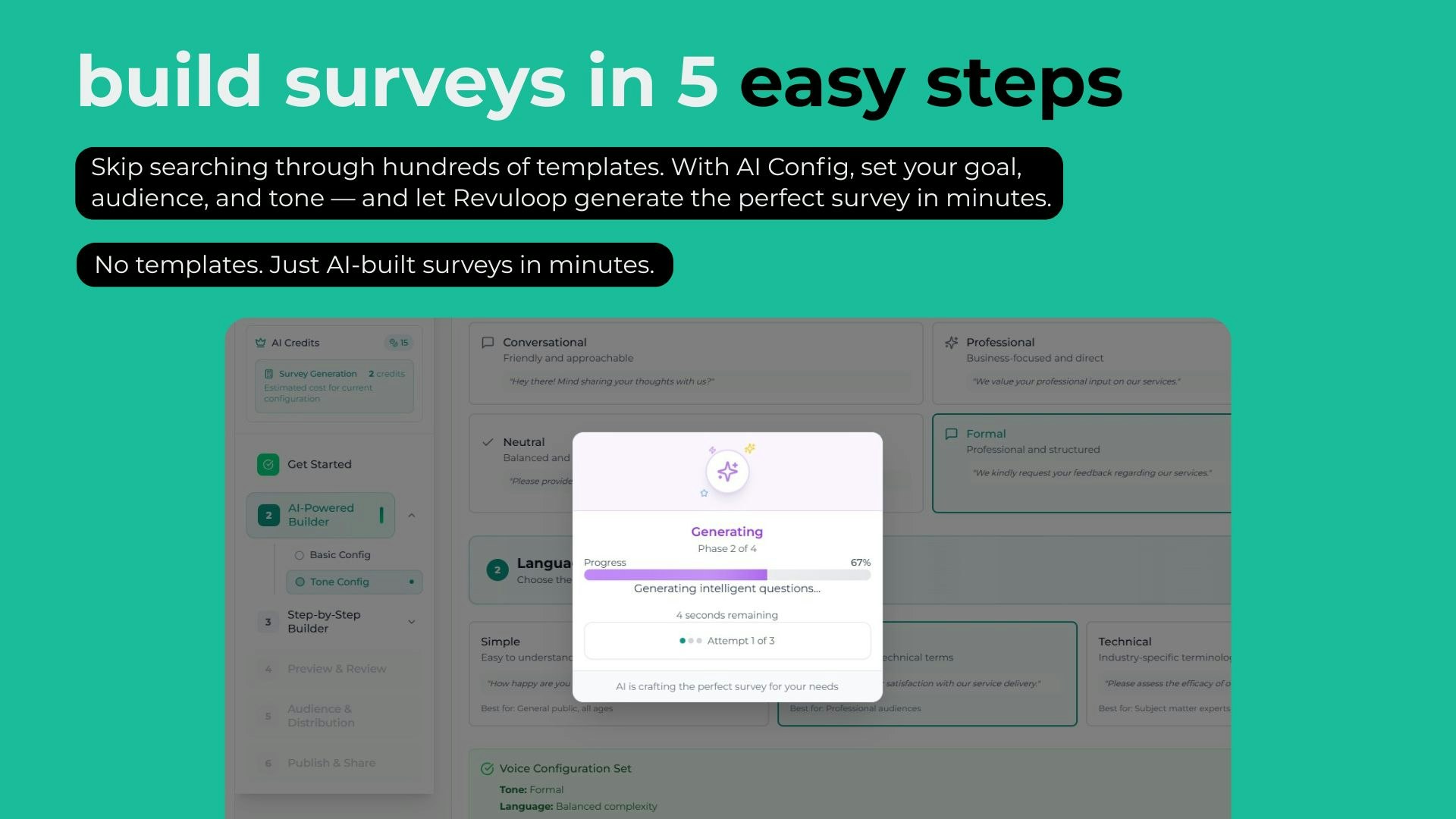 Média Révobéir - Construisez des enquêtes en quelques minutes.Obtenez des informations AI instantanément. 2