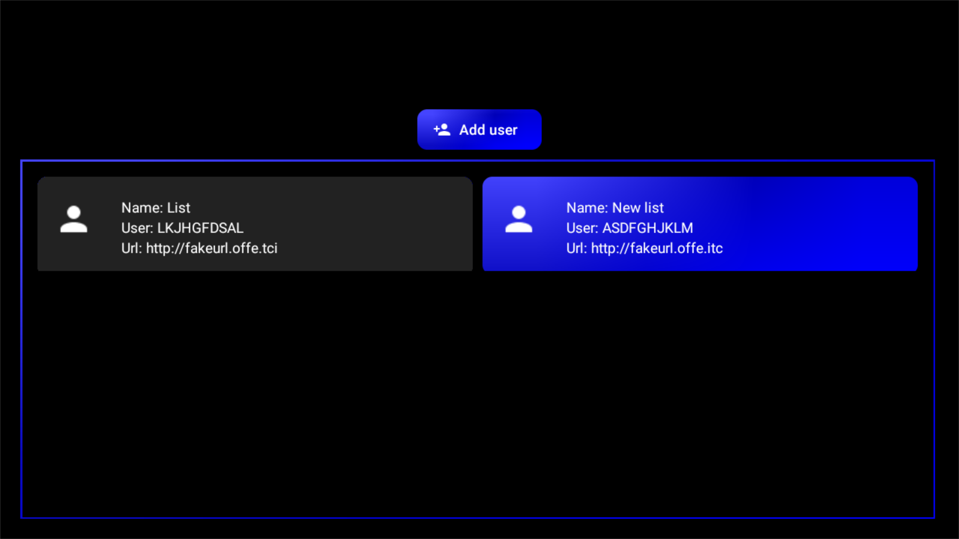 Mídia 4 de Jogador IPTV para Amazon Fire TV - Transmitir jogador de TV ao vivo azul