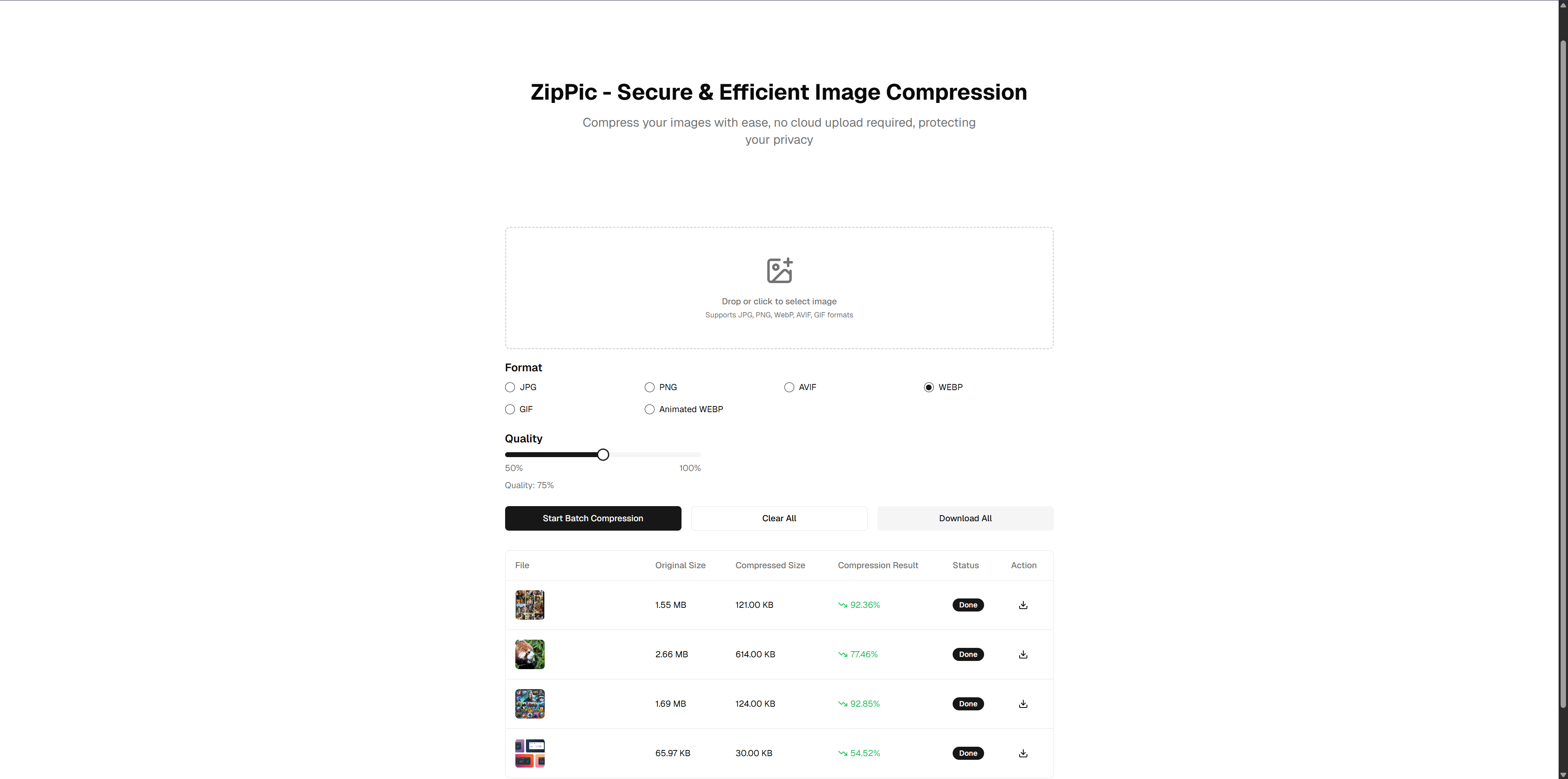 Zippic - 免費，易於使用，安全的在線圖像壓縮機 media 4
