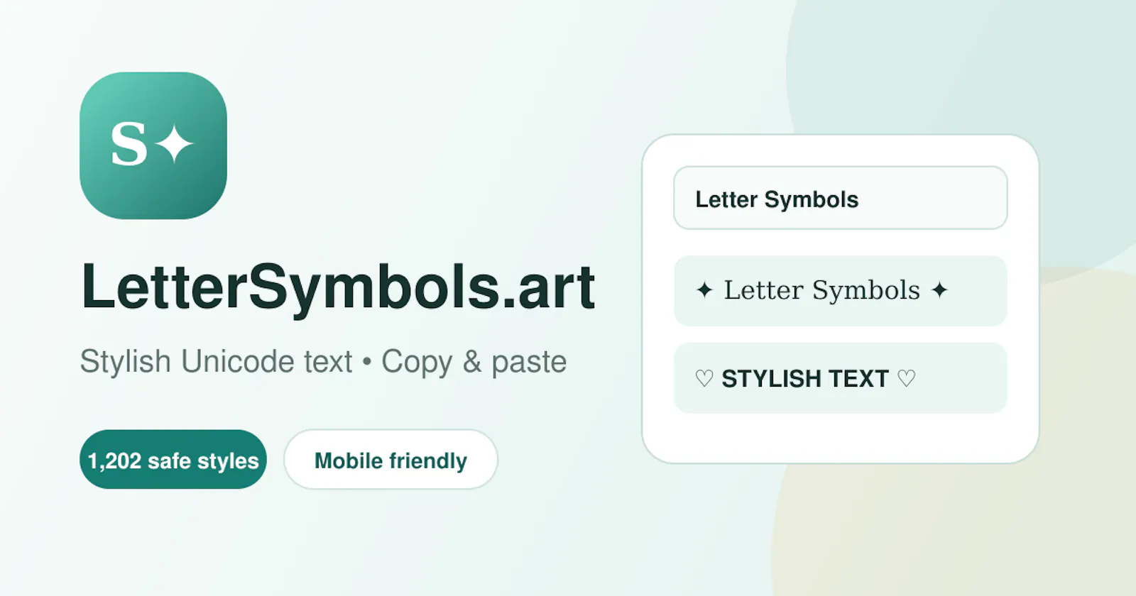 Letter Symbols screenshot 1