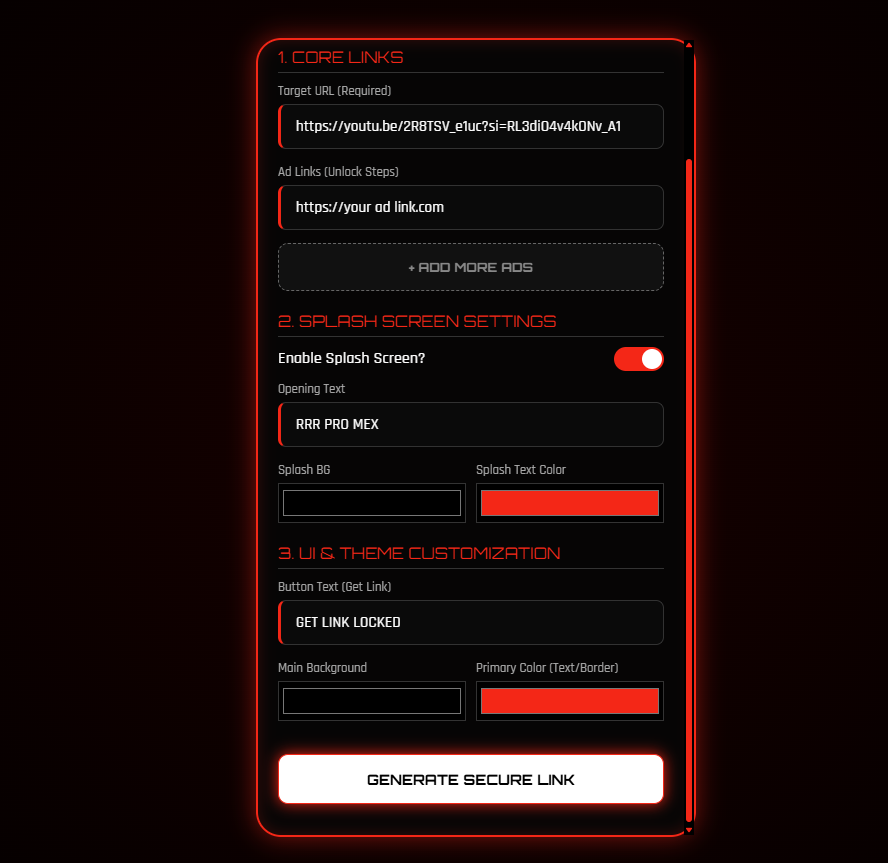 Alpha URL Network (by RRR PRO MEX) - Screenshot 5 showing product features and functionality