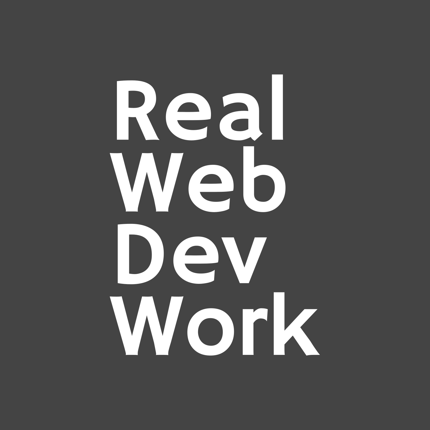 Real Web Dev Work
