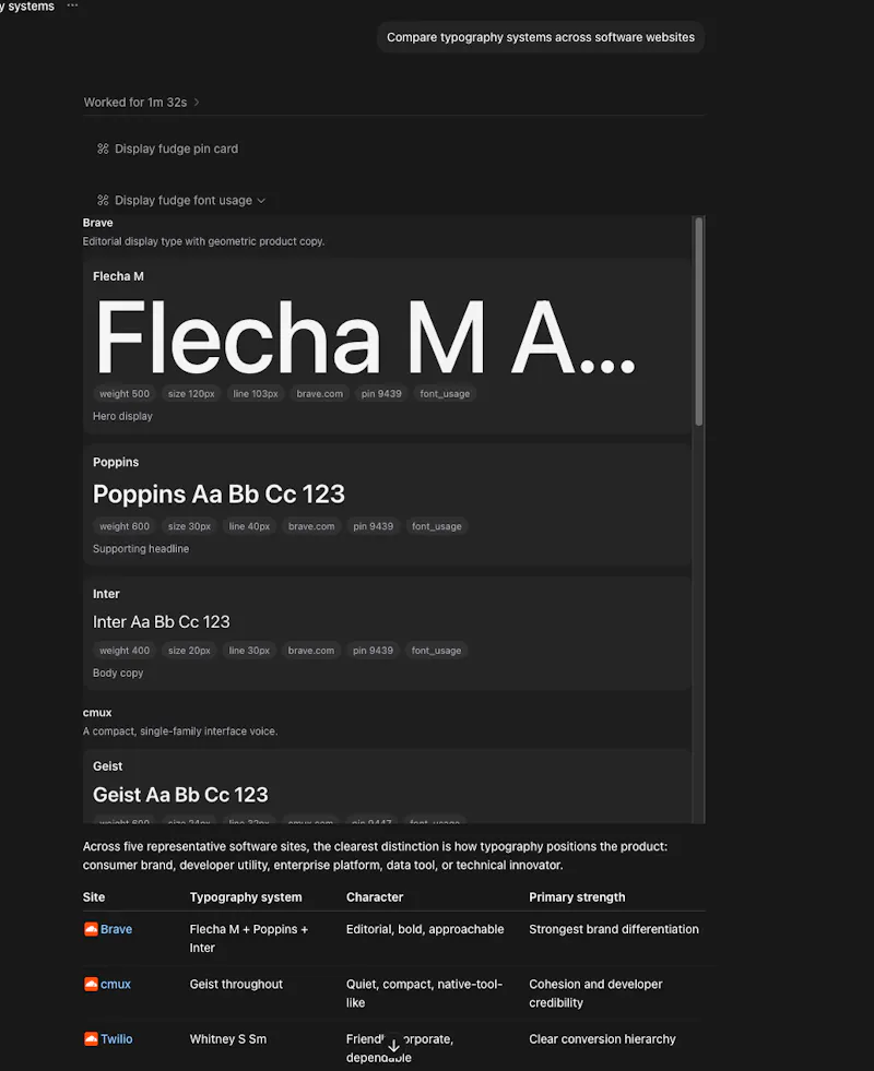 Fudge MCP screenshot 6