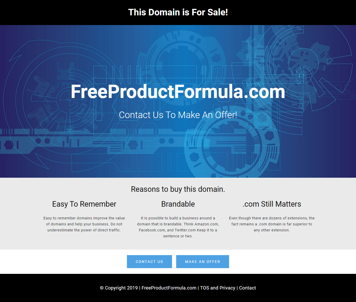 "This Domain is For Sale" Landing Pages gallery image