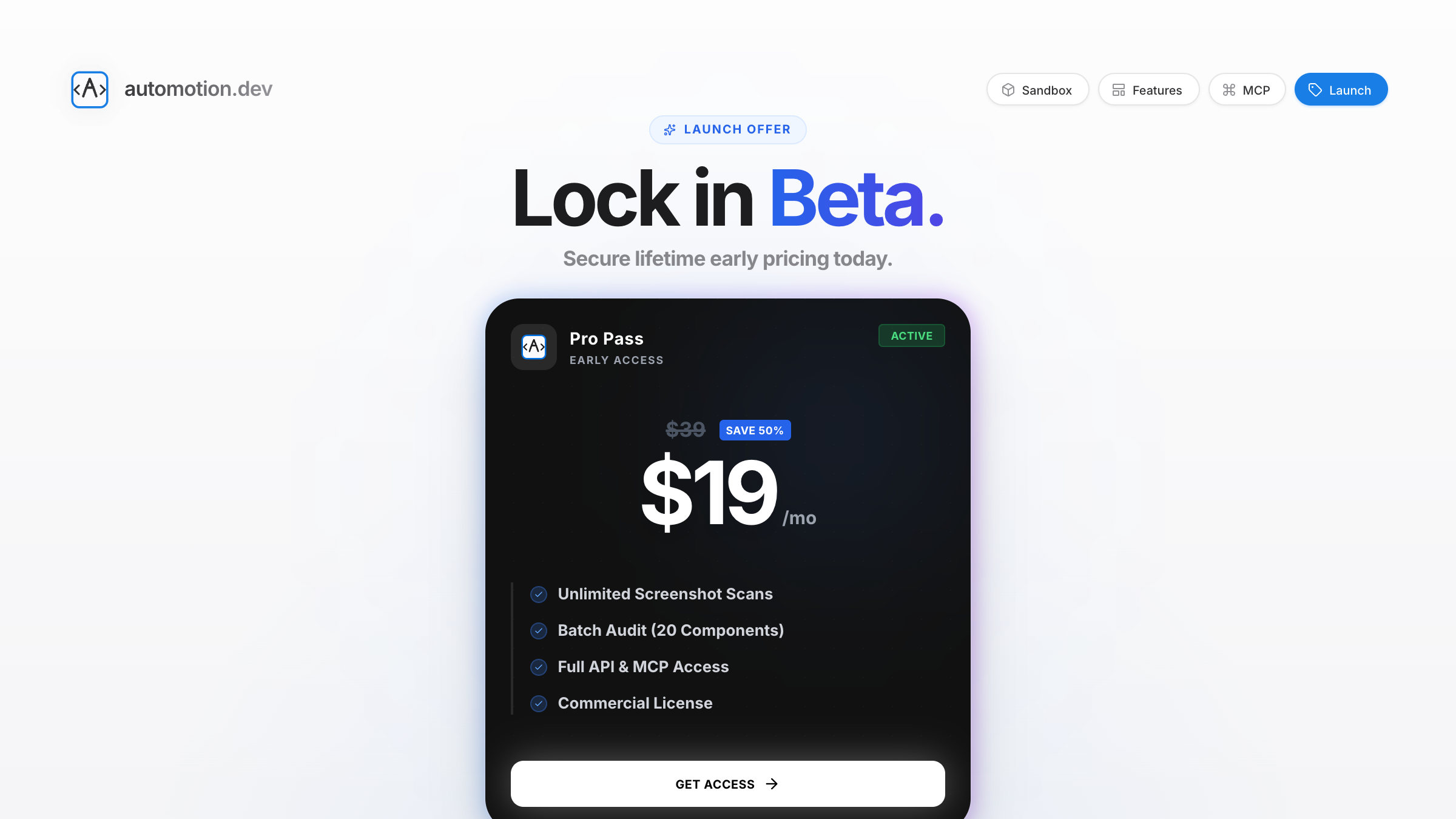 automotion.dev - Screenshot 5 showing product features and functionality