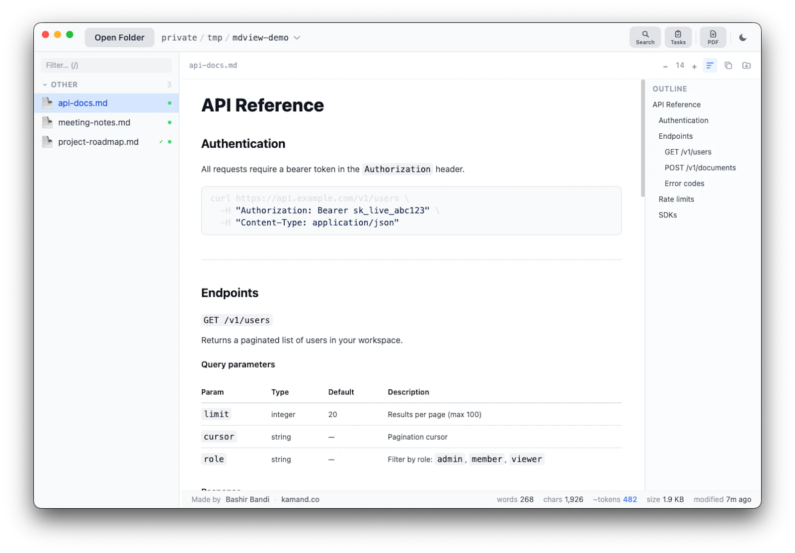 MD View screenshot 3