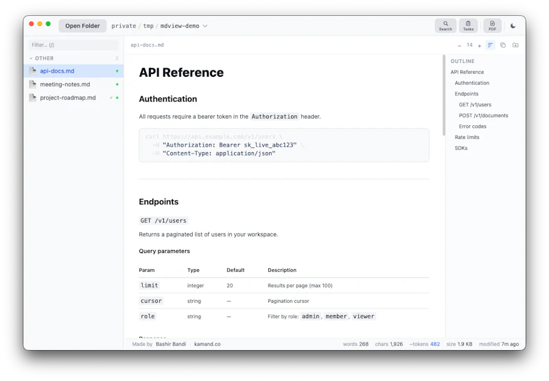MD View screenshot 3