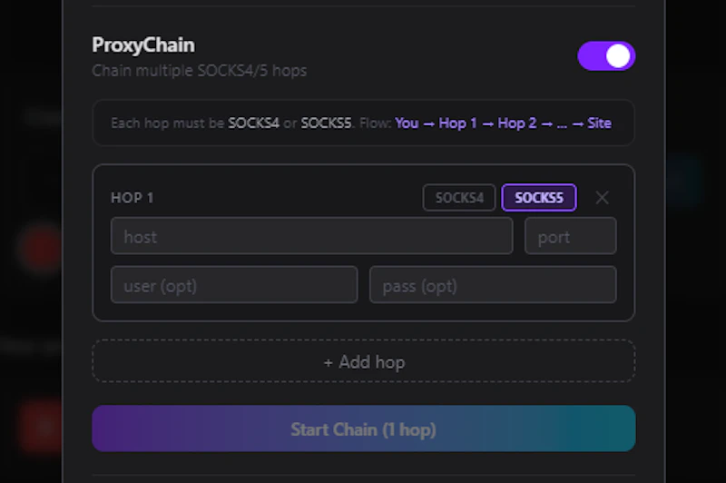 BlackSession isolated Sessions & Privacy screenshot 4
