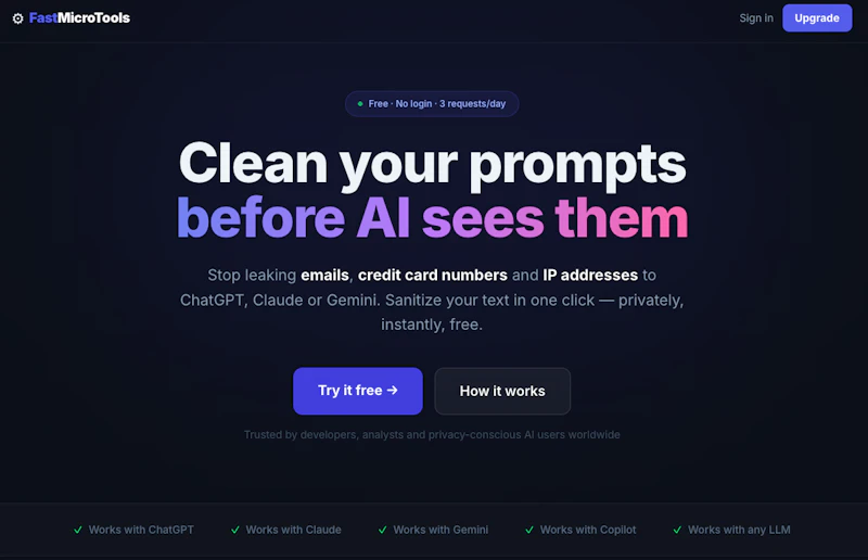 Prompt Cleaner screenshot 1