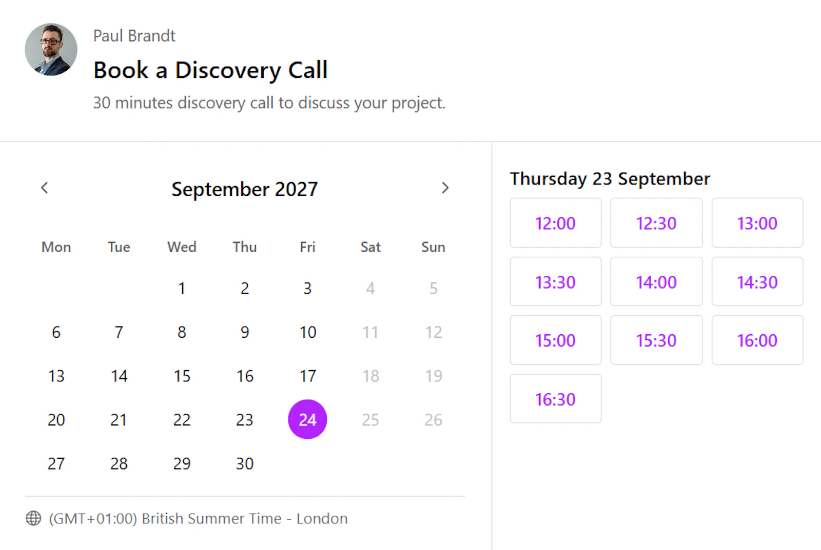 CalNative Booking - Google Calendar screenshot 4