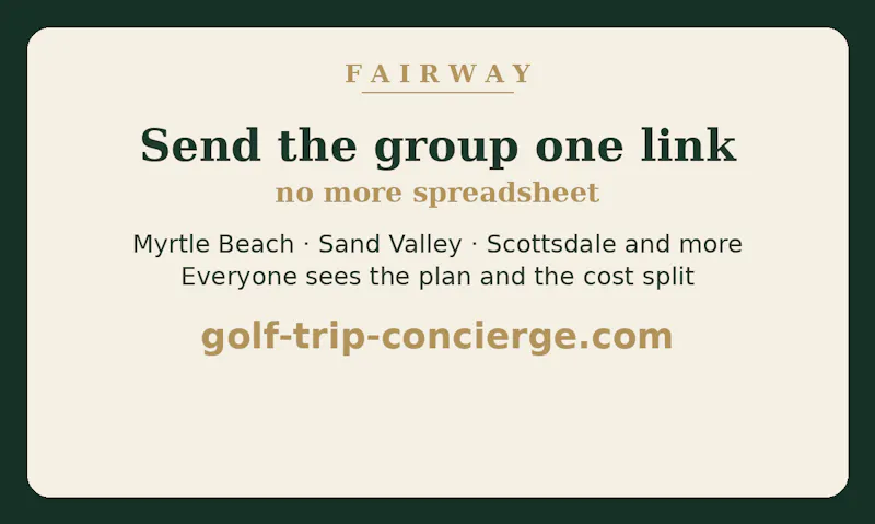 Fairway - Golf Trip Concierge screenshot 3