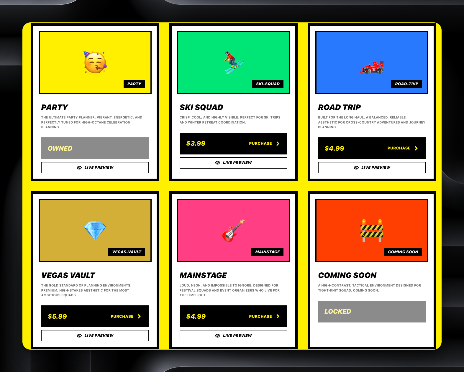 SQUAD IN SYNC - Screenshot 5 showing product features and functionality