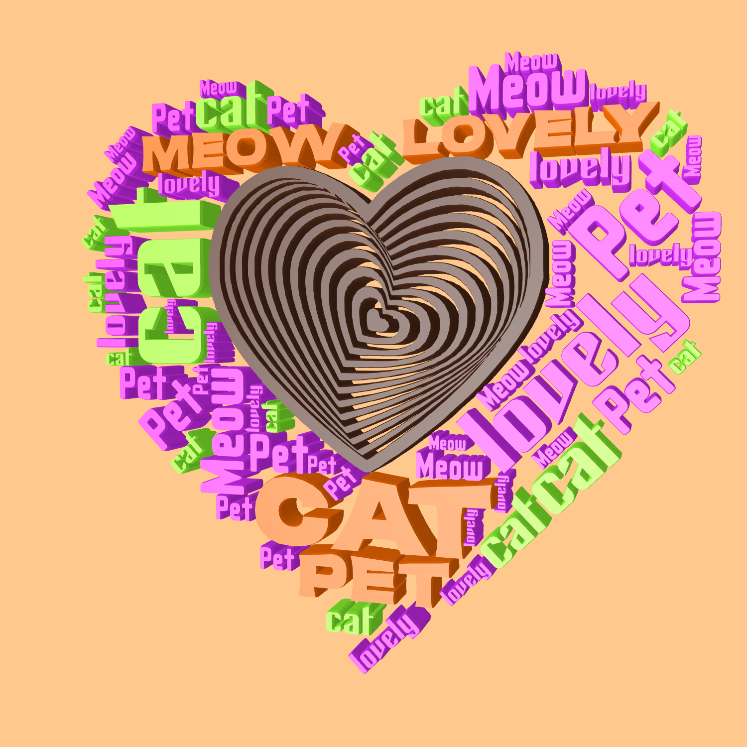 เมฆคำ 3 มิติ - Word Cloud สร้างขึ้น media 4