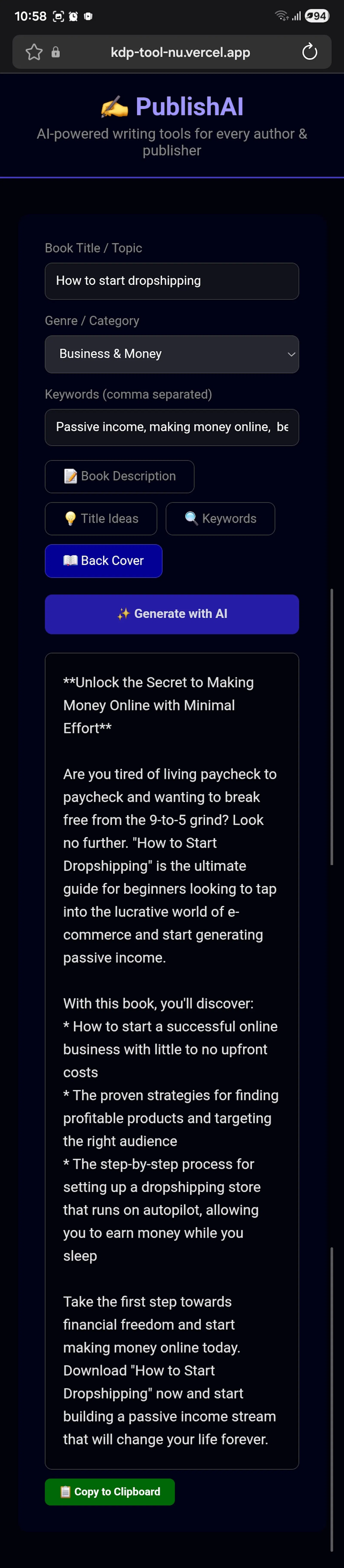 PublishAI screenshot 4