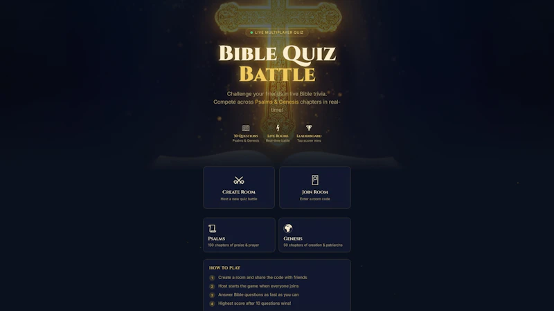 Bible Quiz Battle screenshot 1