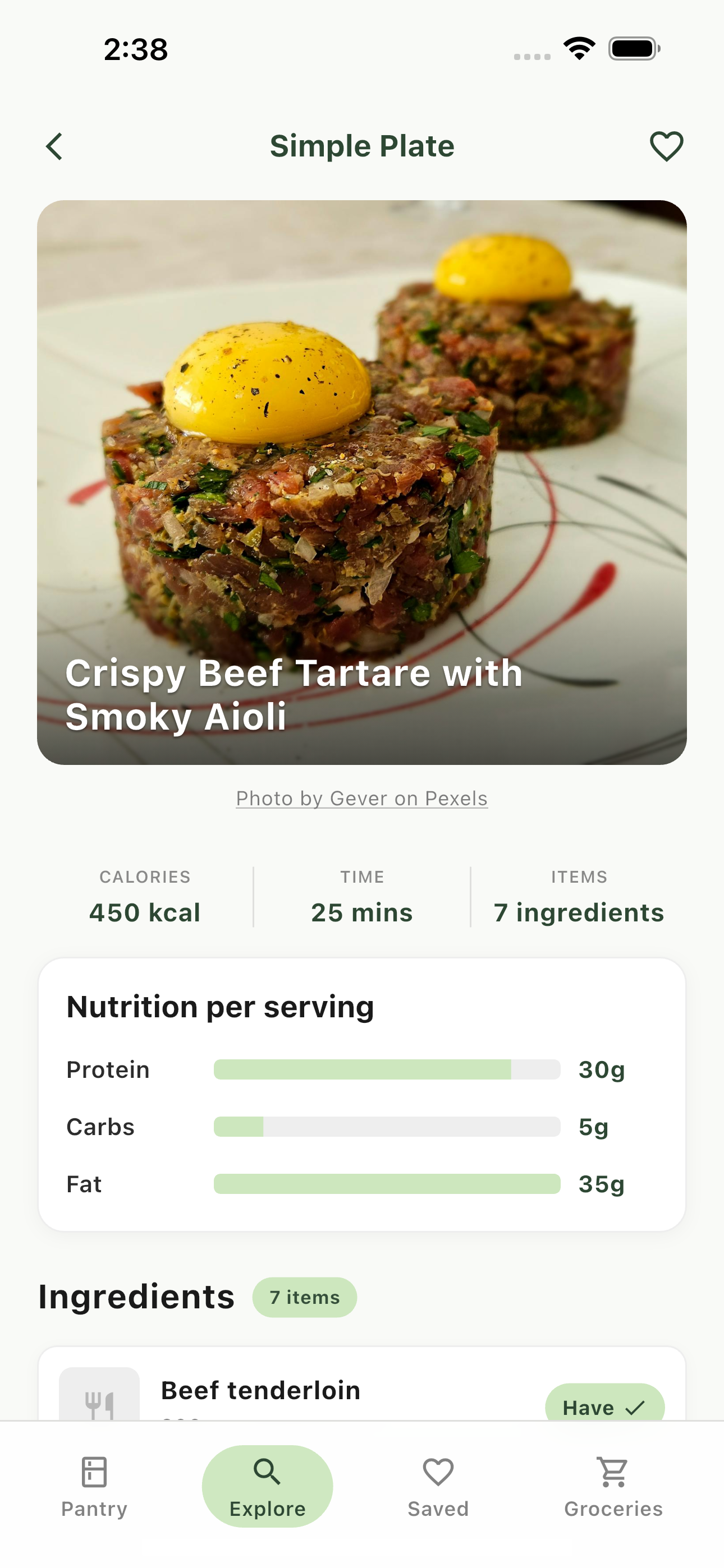 Simple Plate — Cook What You Have gallery image