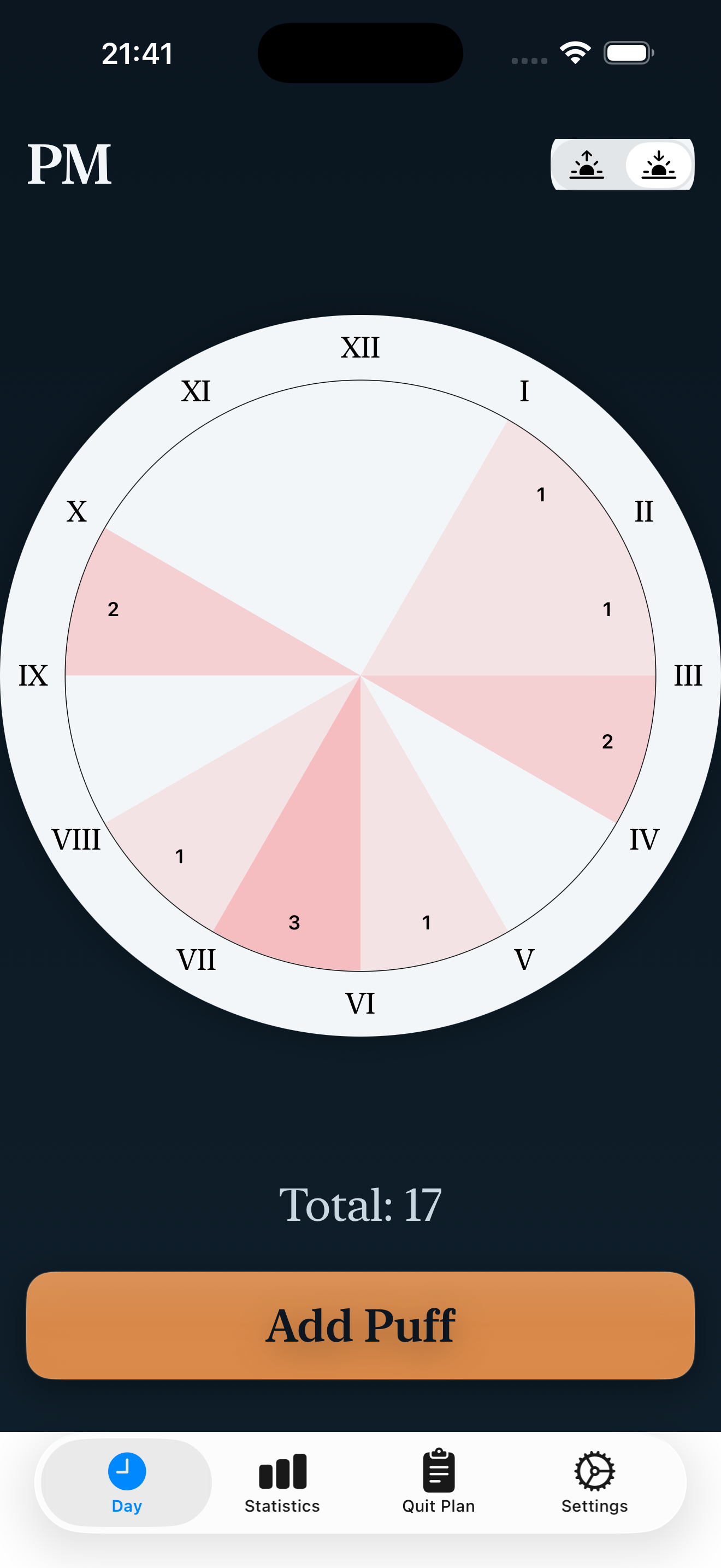 PuffStop Quit Smoking & Vaping - Main product screenshot demonstrating key features and user interface