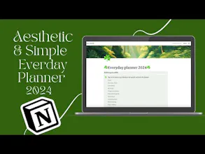 Aesthetic & Simple Everyday Planner 2024 gallery image