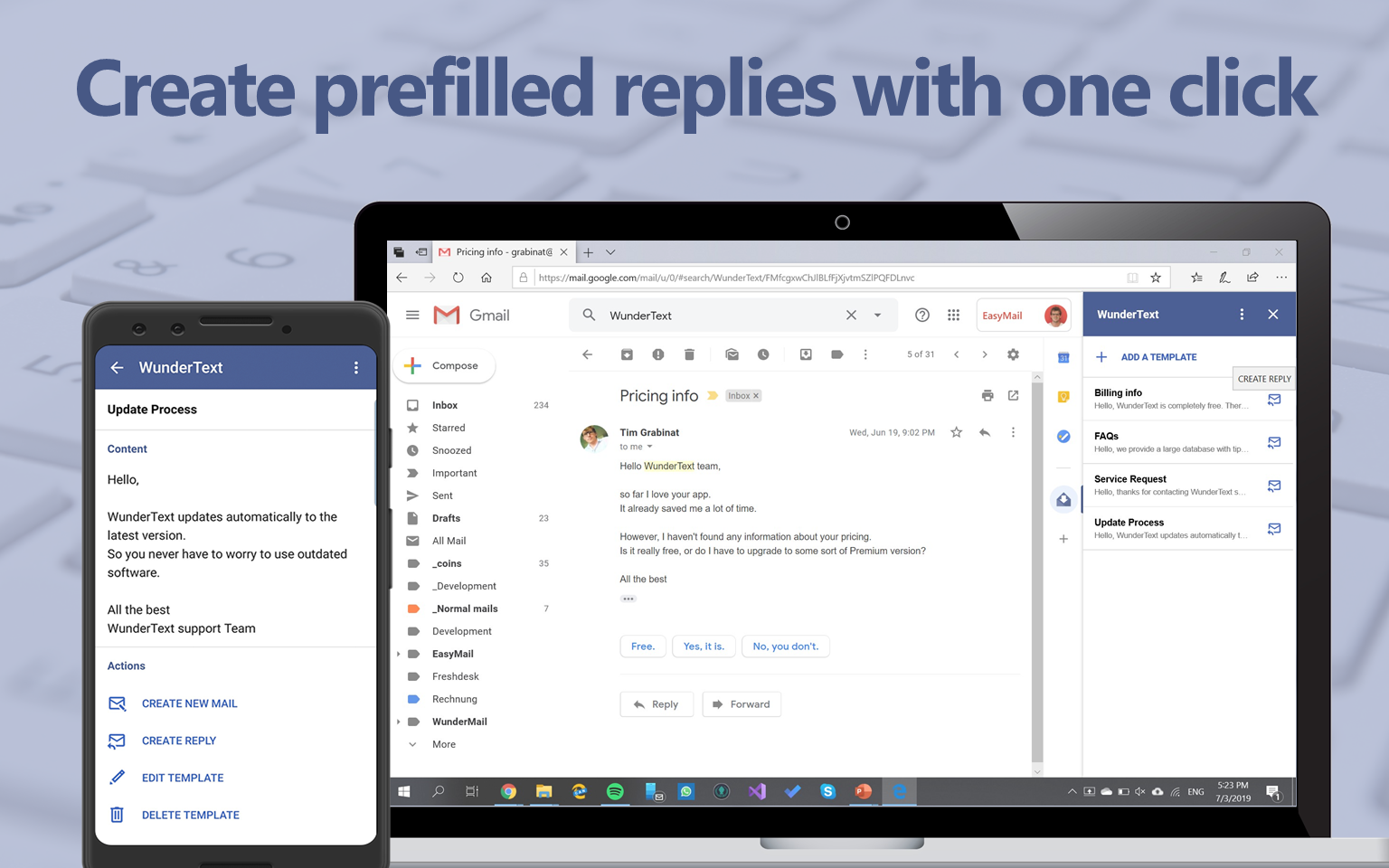 WunderText for Gmail gallery image