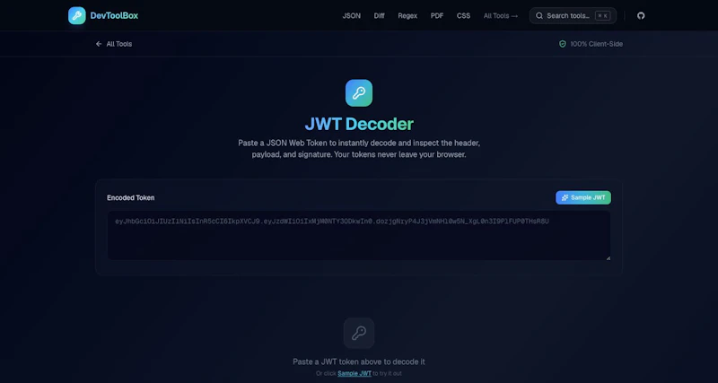 DevToolBox screenshot 1