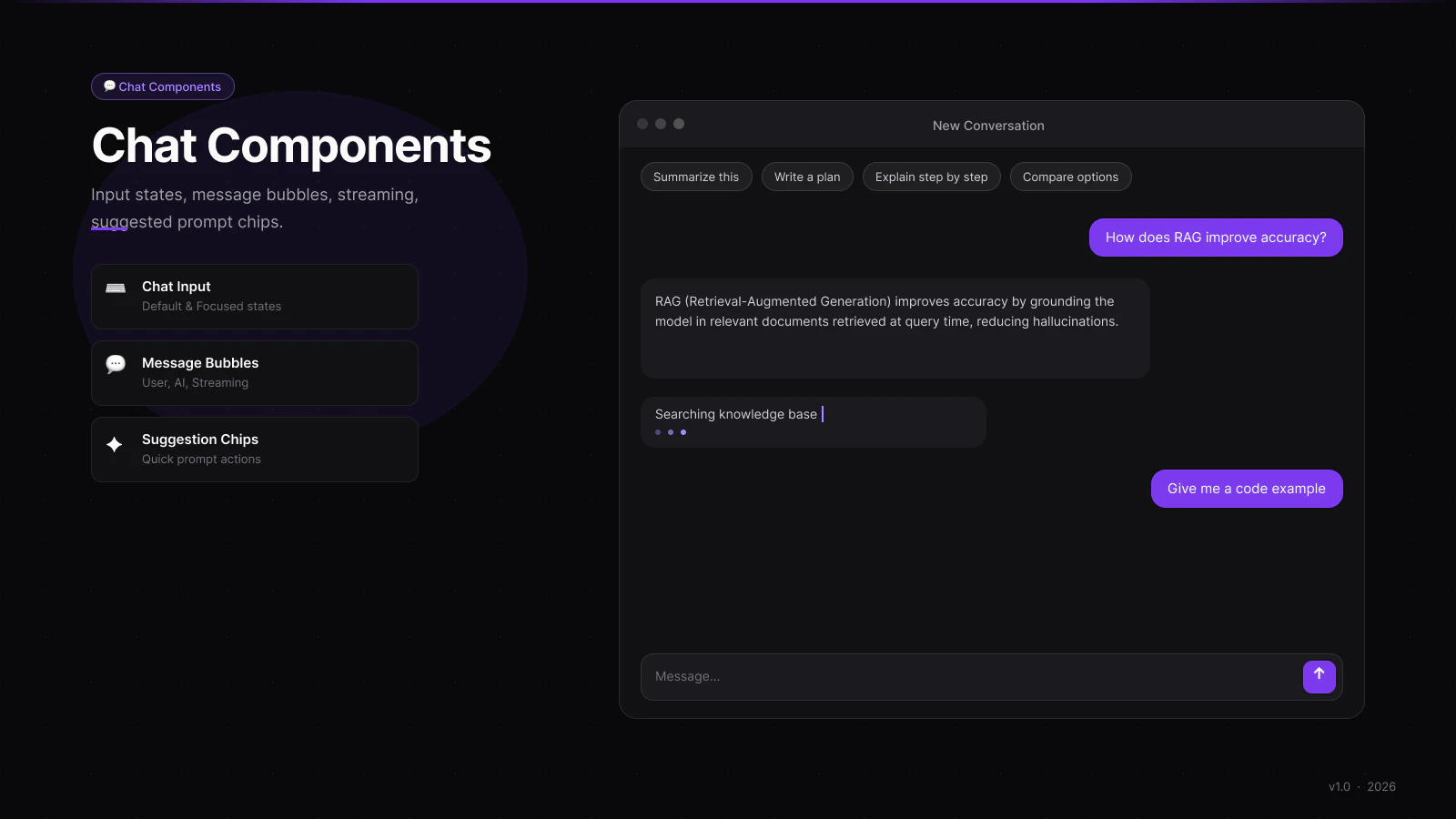 AI Agent UI Kit screenshot 2