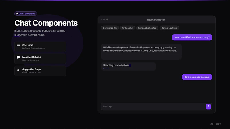 AI Agent UI Kit screenshot 2