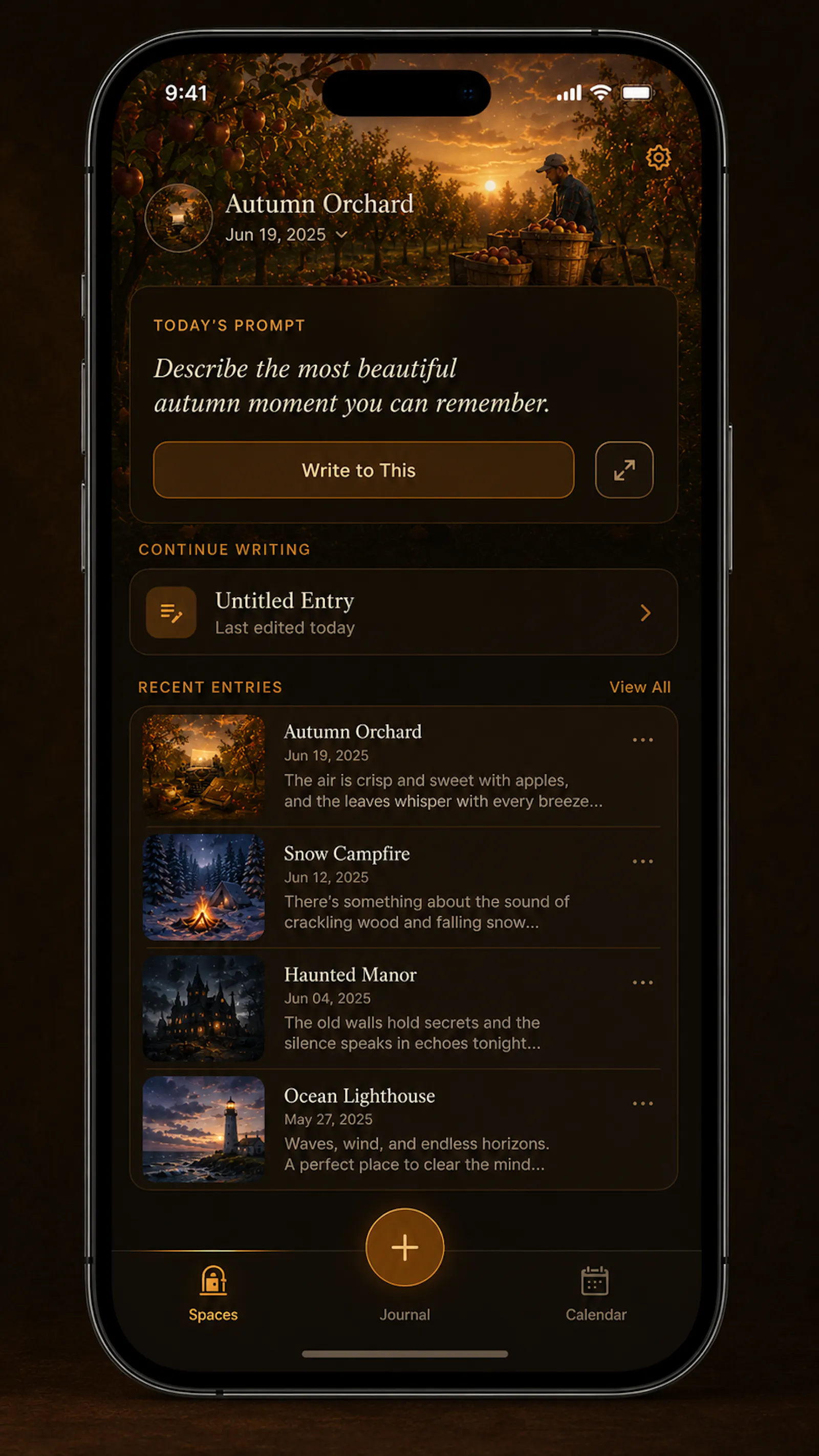 Journal Spaces screenshot 4